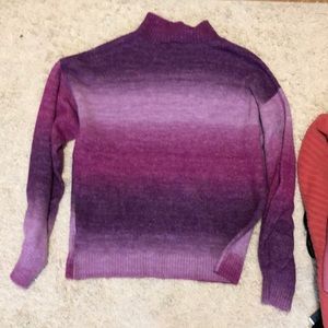 Purple ombré sweater